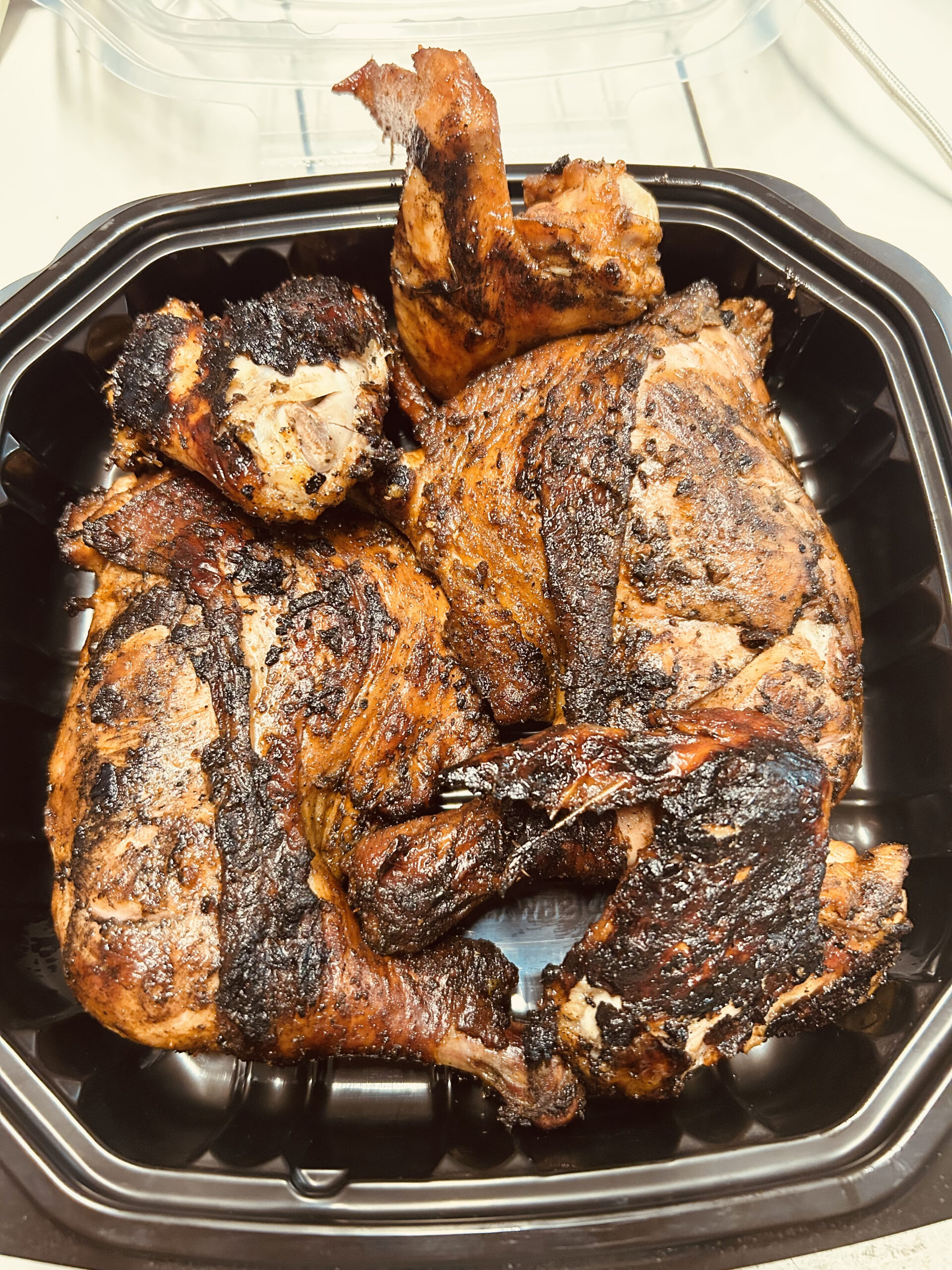 grilled chicken leg quarter plate